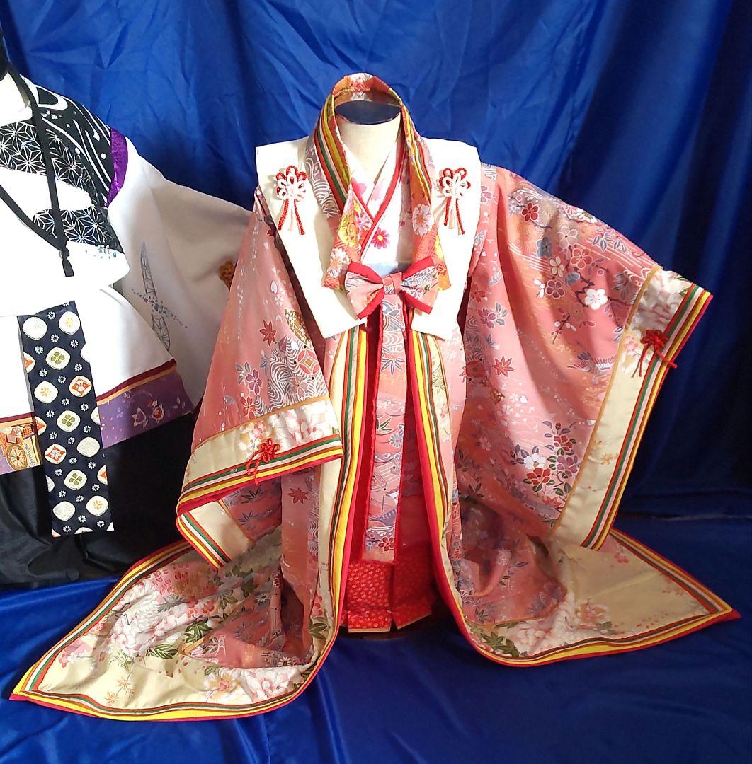 平安時代十二単風羽織り