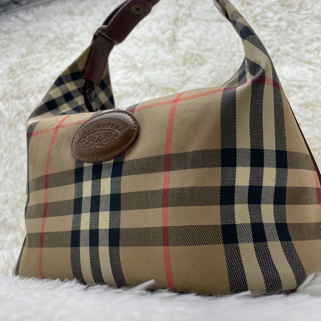 バーバリー ハンドバッグ ノバチェック シャドーホース キャンバス　トートバッグ