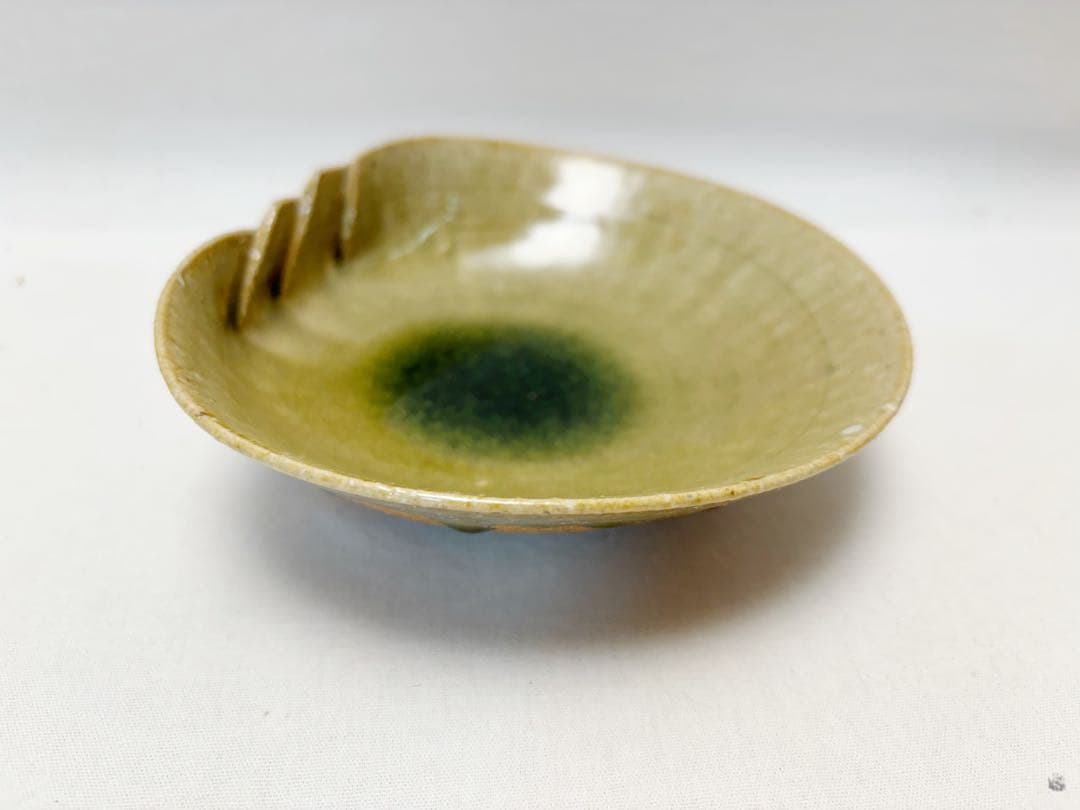 未使用 茶道具 高橋介炎造 信楽焼 蛤 向付 5客揃 足付 小鉢 銘々皿 共箱