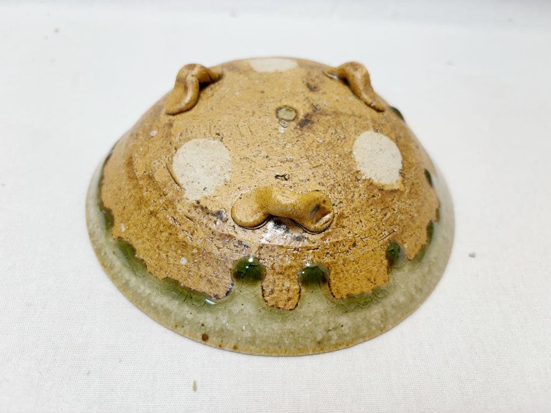 未使用 茶道具 高橋介炎造 信楽焼 蛤 向付 5客揃 足付 小鉢 銘々皿 共箱