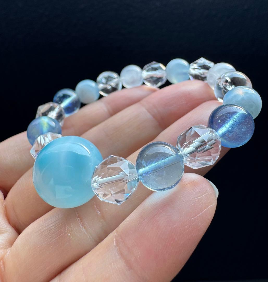 iAK　ブレスレットお直し他　ラリマー　セリサイト