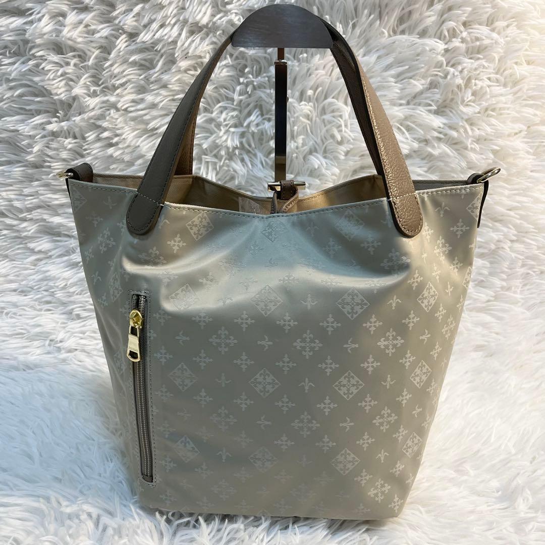 2025AW✨ラシット/ナイロンジャガード2WAYミニトートバッグ/現行/軽量