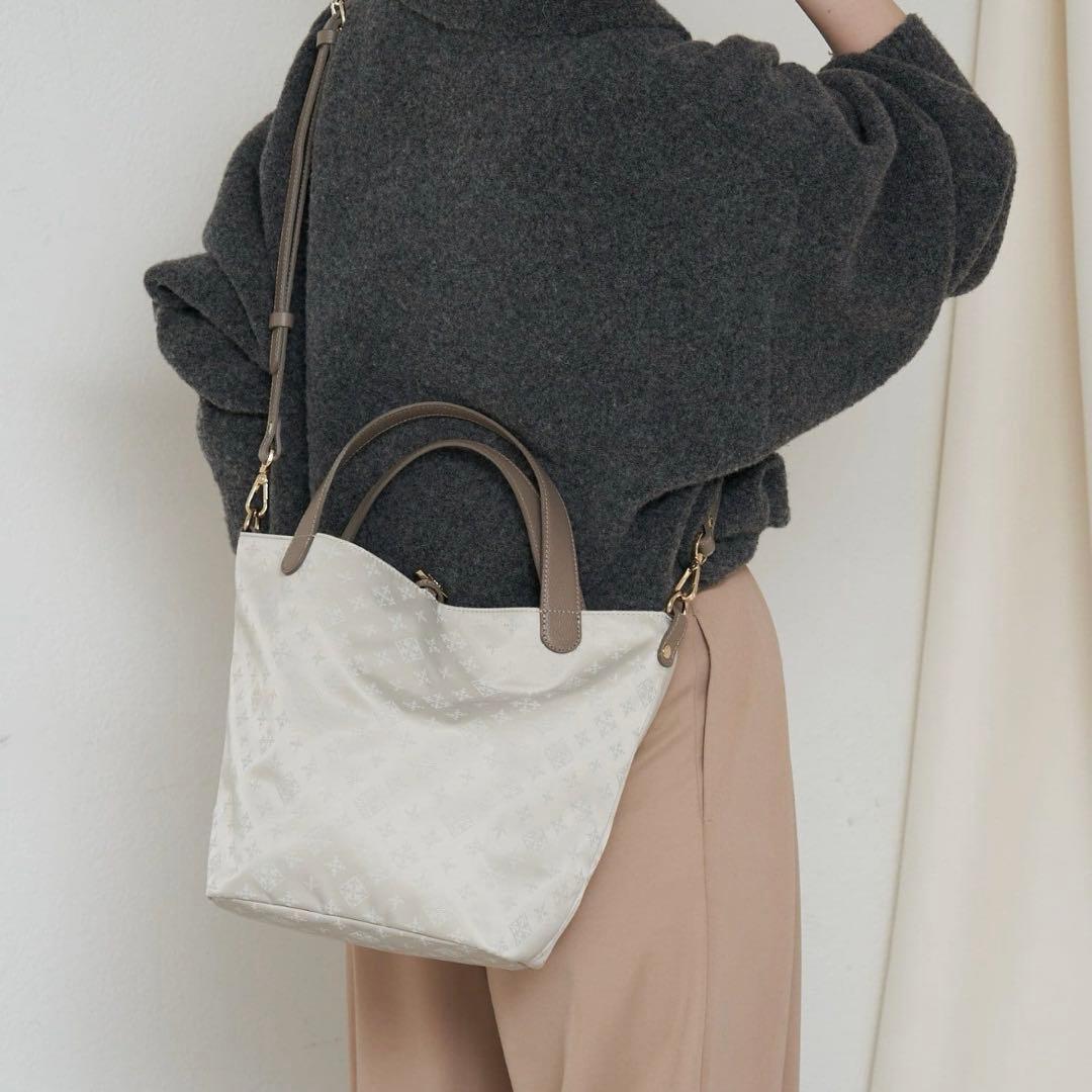 2025AW✨ラシット/ナイロンジャガード2WAYミニトートバッグ/現行/軽量