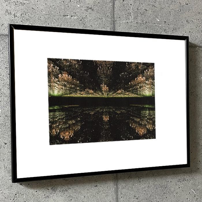 【限定額装品】草間彌生 Infinity Mirror マット付ブラックフレーム