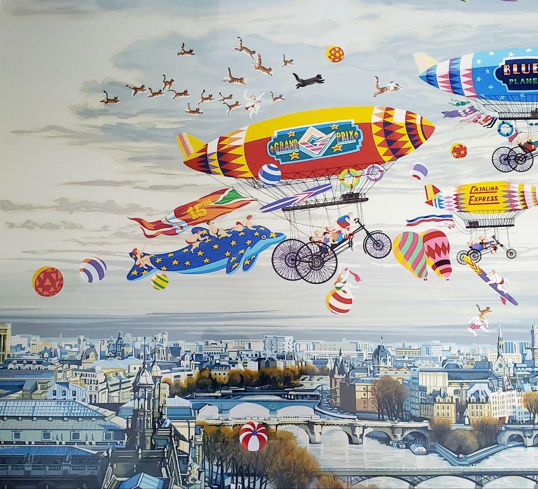 SGOSSKヒロ ヤマガタ　そよ風に乗って　シルクスクリーン　直筆サイン