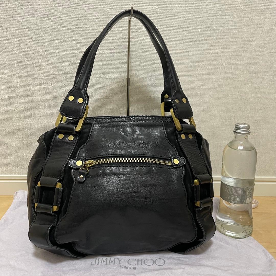 ■JIMMY CHOO(ジミーチュウ) 良品/ハンドバッグ / ブラック 黒