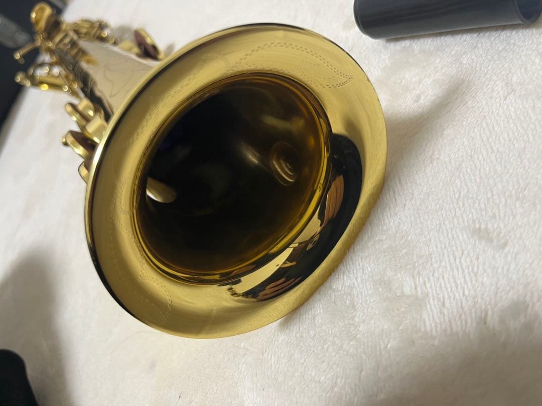 【値下可】ammoon ソプラノサックス ベル彫刻 マッピ付き