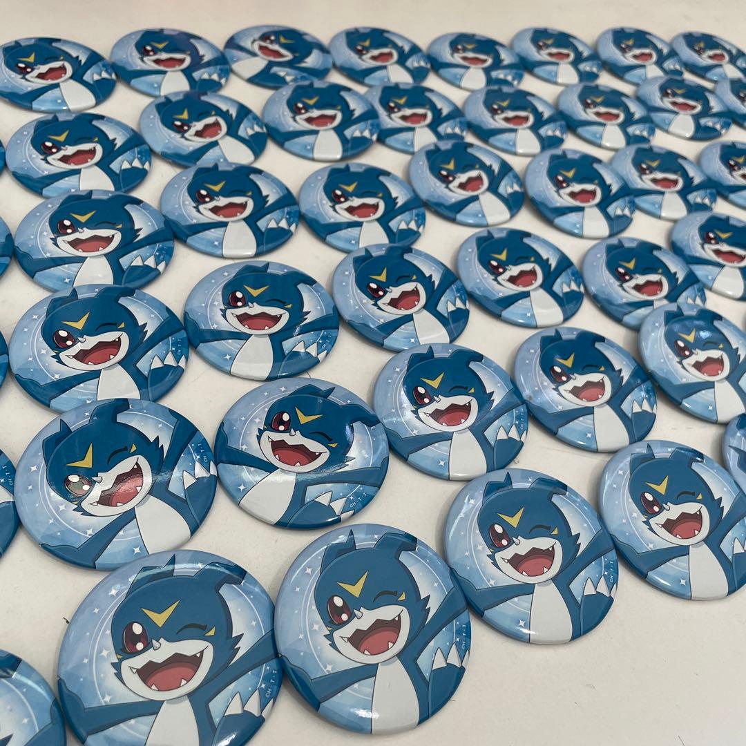 9.デジモン ブイモン マルイ　缶バッジ　THE BIGINNING　お祝い