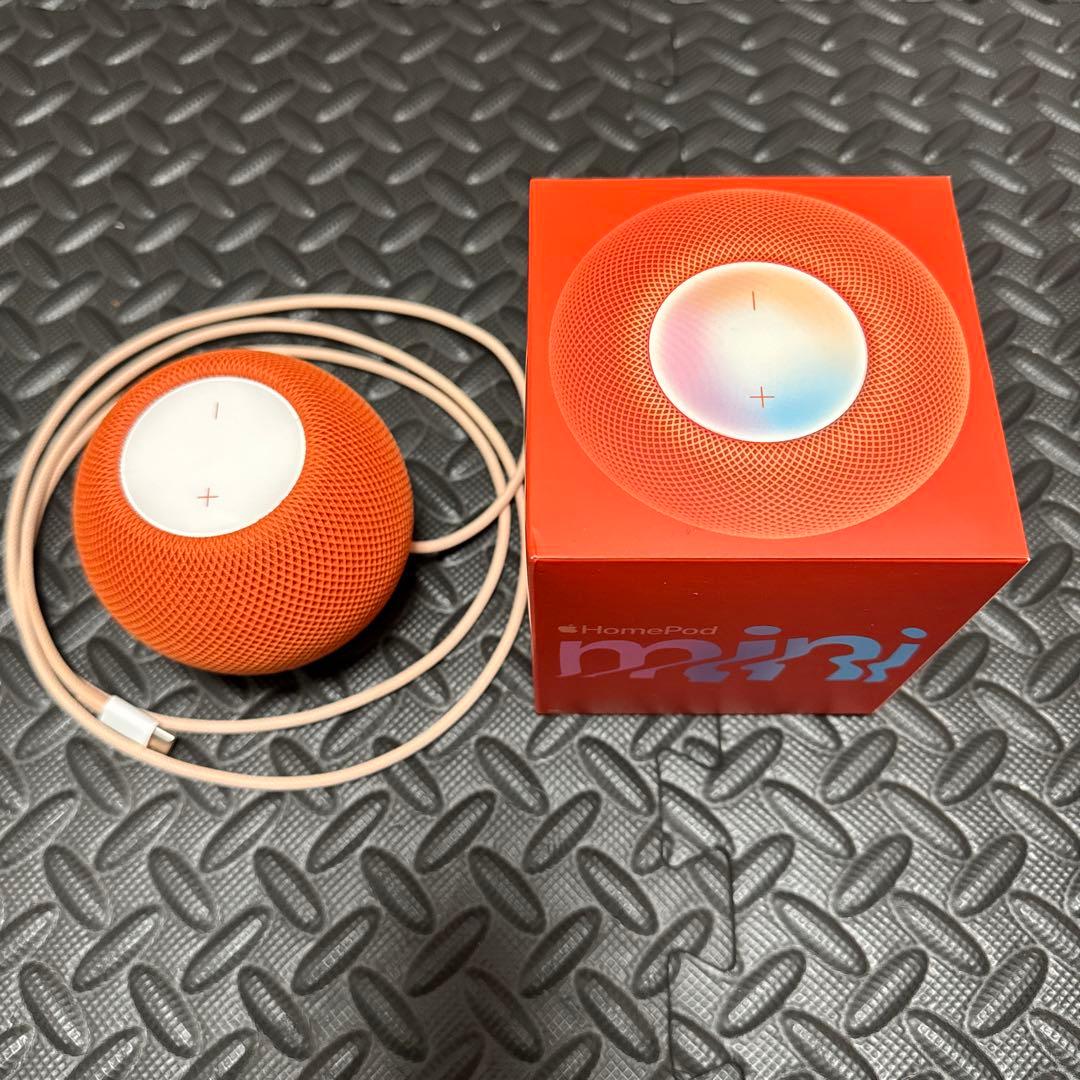 【美品】Apple Pod mini アップル スピーカー　オレンジ