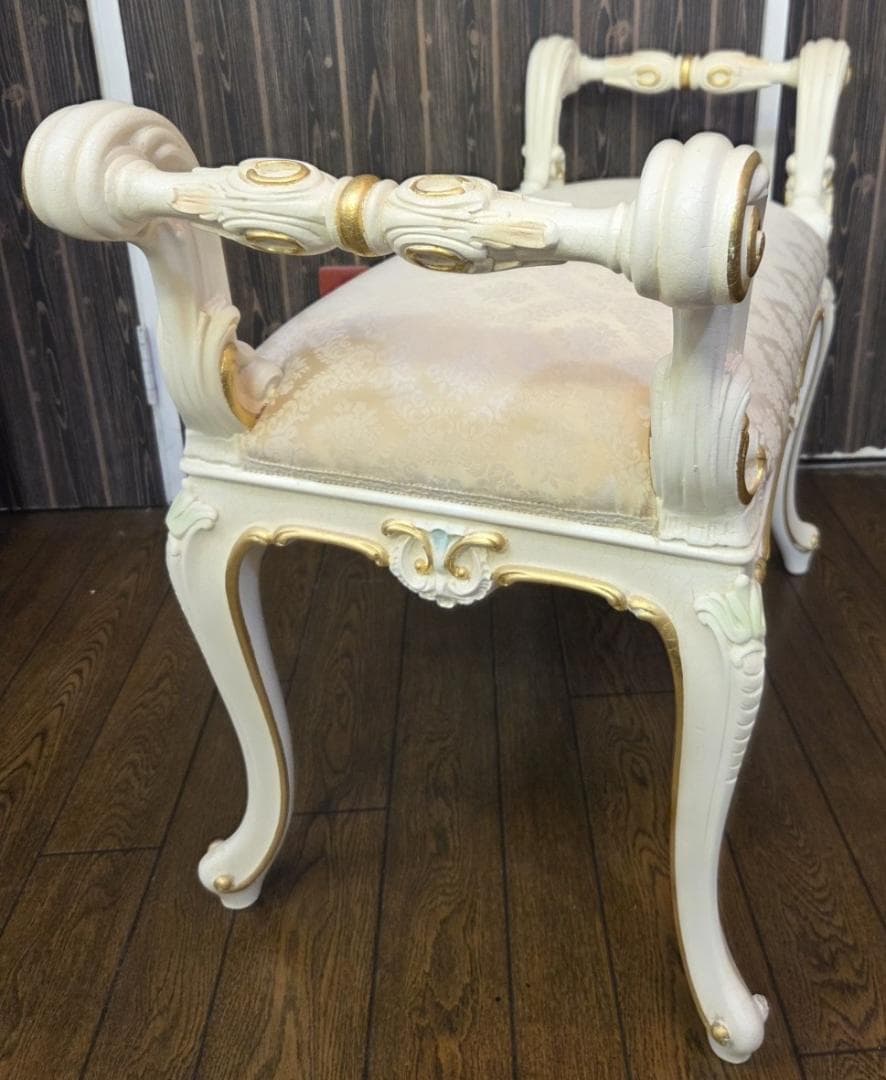 〈たのめる便・現状渡し〉SILIK シリックアンティーク スツール イタリア製