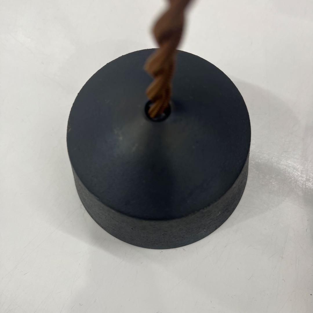 FUTAGAMI 真鍮　ペンダントランプ　鋳肌・半球　鍛金仕上げ　黒ムラ仕上げ