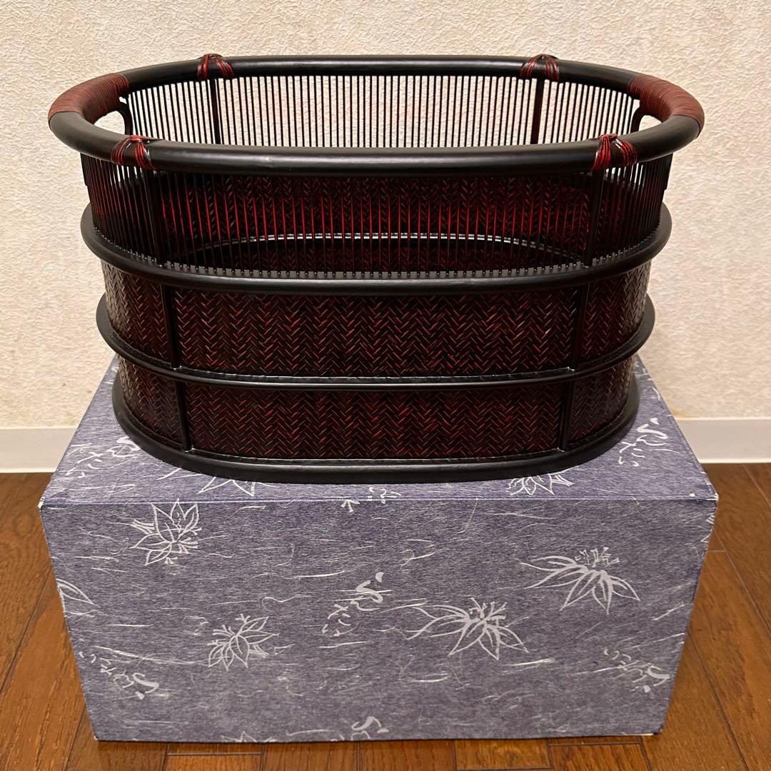 らんたい漆器 久留米 九籃 籃胎漆器 ヒゴ小判ラック