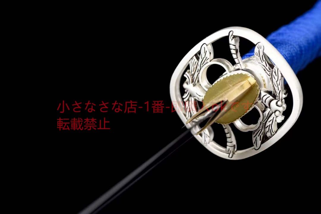 20寸焼藍武士刀【雪花秀】古兵器 武具 刀装具 日本刀 模造刀 居合刀