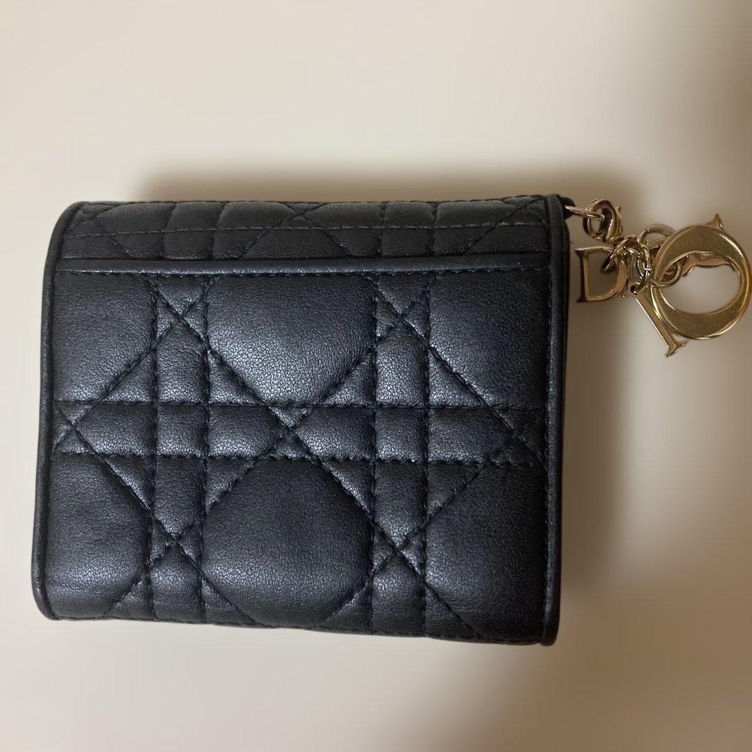 クリスチャンディオール 財布　黒 カナージュ