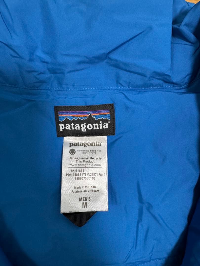 patagonia ダウンベスト Mサイズ ベージュ/ネイビー
