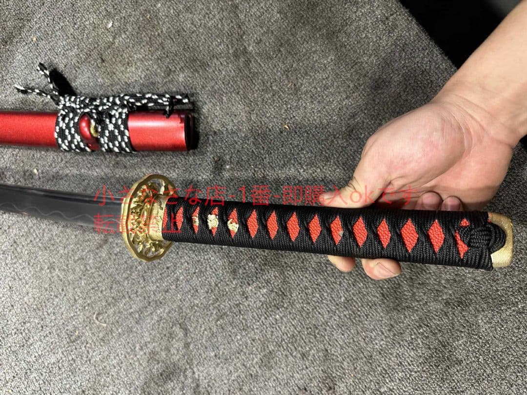 武士の刀梅花妖龍  古兵器 武具 刀装具 日本刀 模造刀 居合刀