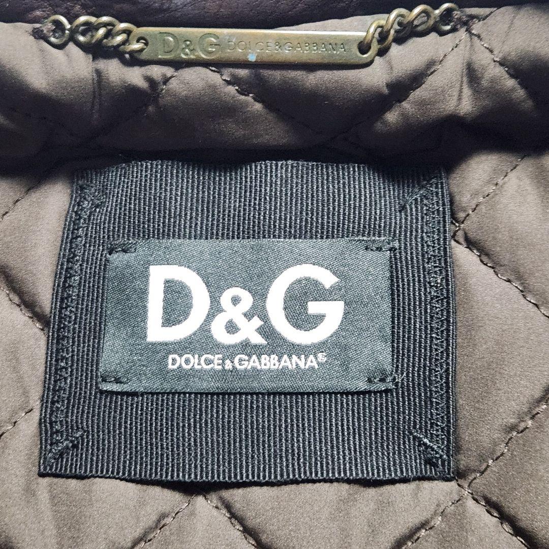 入手困難✨ドルチェ&ガッバーナ ライダースジャケット キルティング ラムレザー