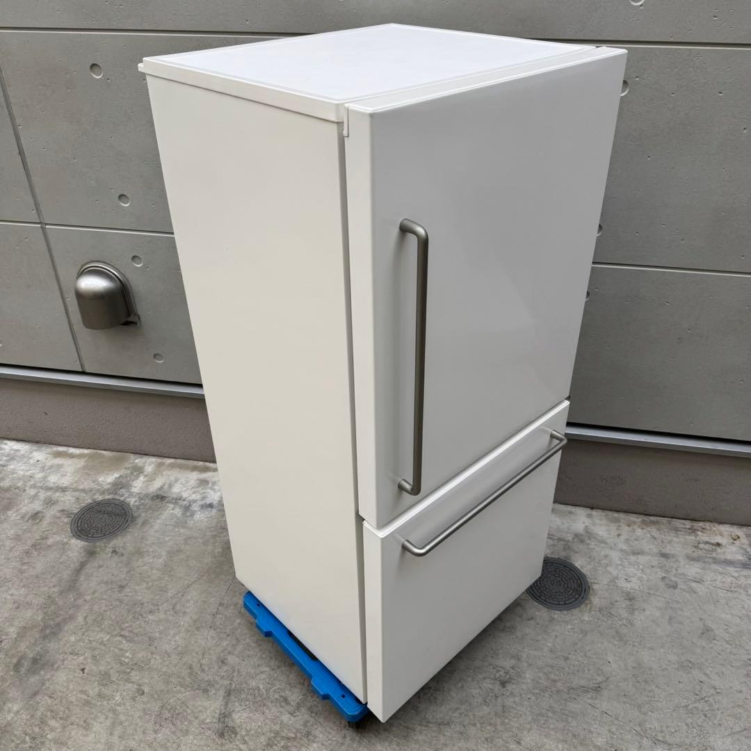 76⭐️2023年製★無印良品　冷蔵庫　レトロ風　ホワイト　人気　一人暮らし