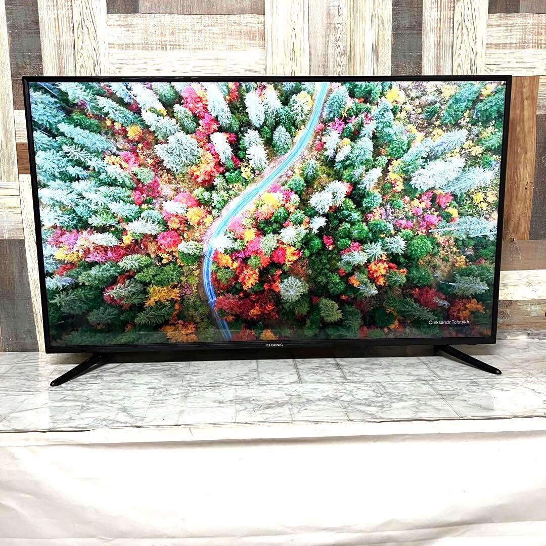 即日受渡❣️全国送料込ELSONIC49型4K液晶テレビWチューナー外付け録画可能