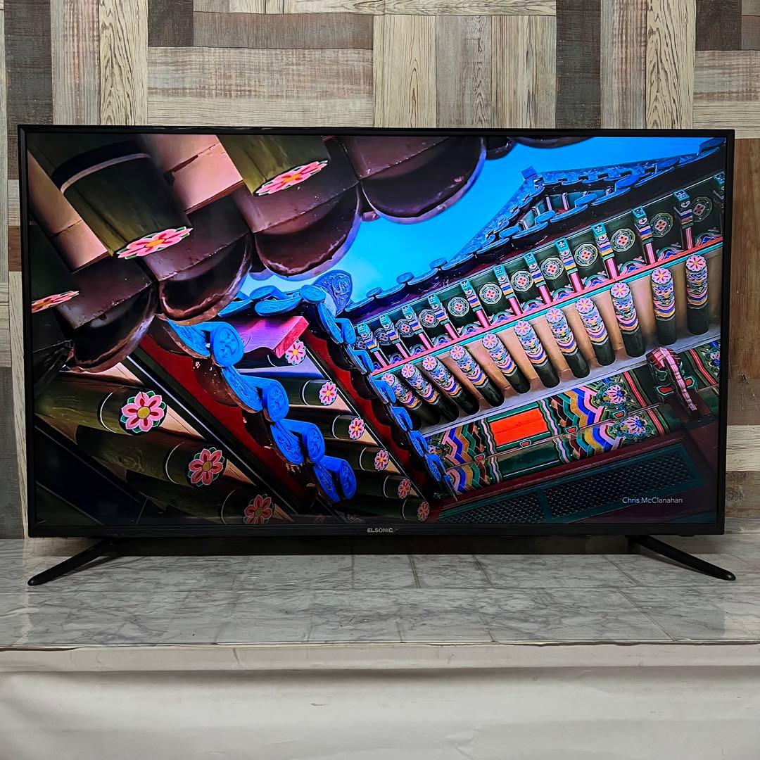 即日受渡❣️全国送料込ELSONIC49型4K液晶テレビWチューナー外付け録画可能