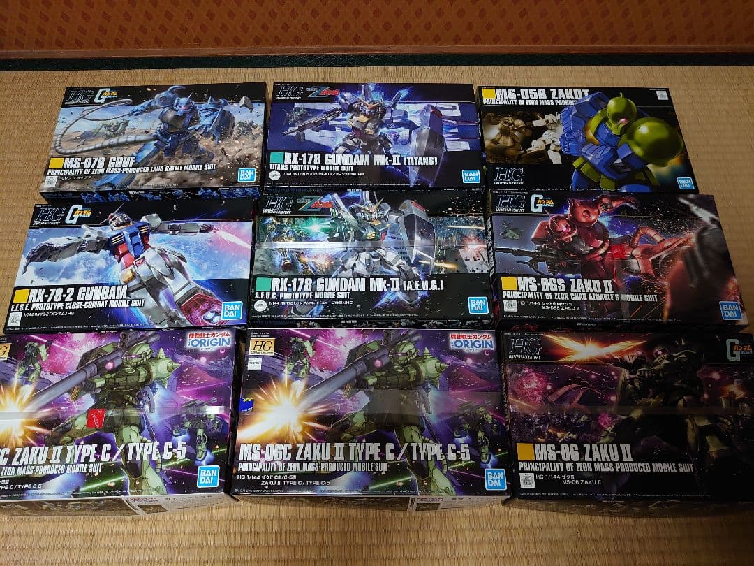 未組立　ガンプラ　ガンダム HGシリーズ セット 9点　まとめ売り