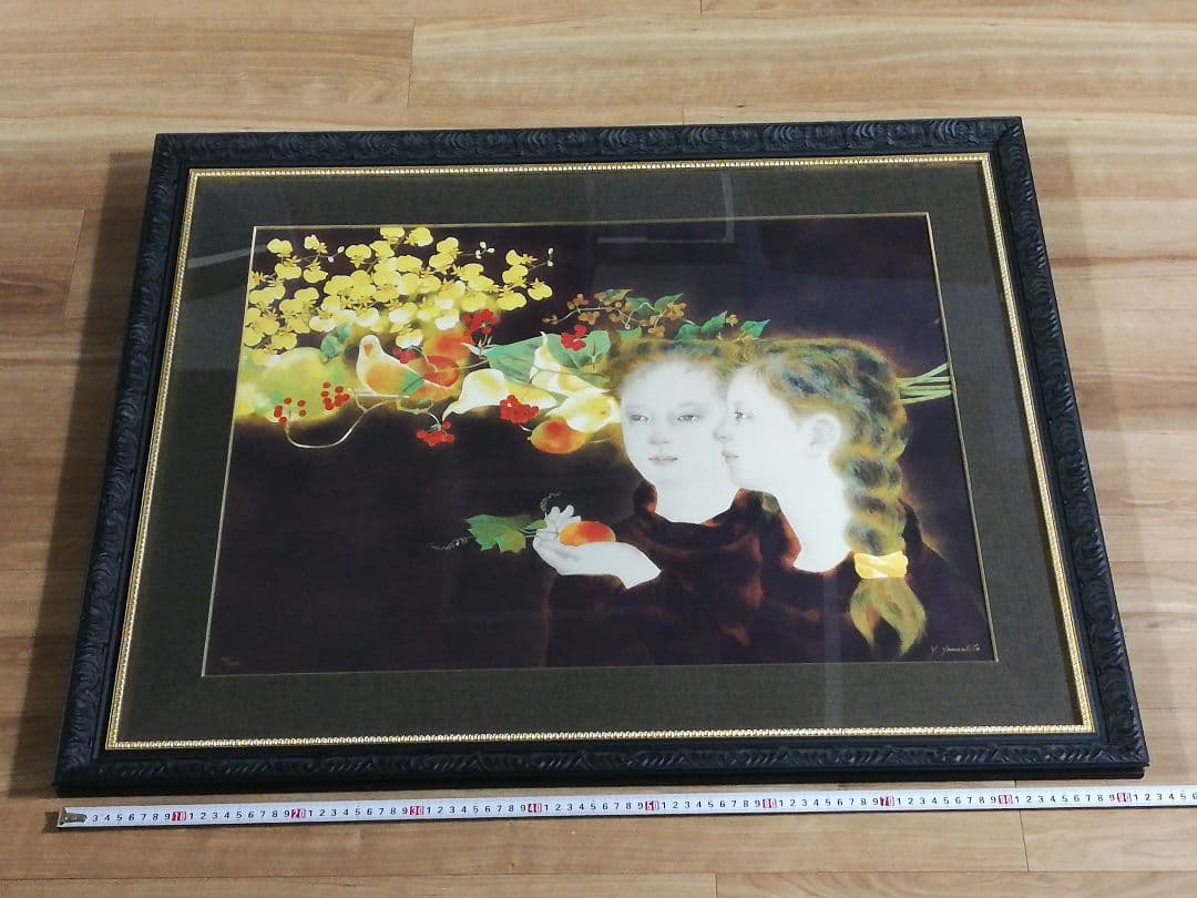 山下保子　からすうり シルクスクリーン　サイン入り　限定91/200