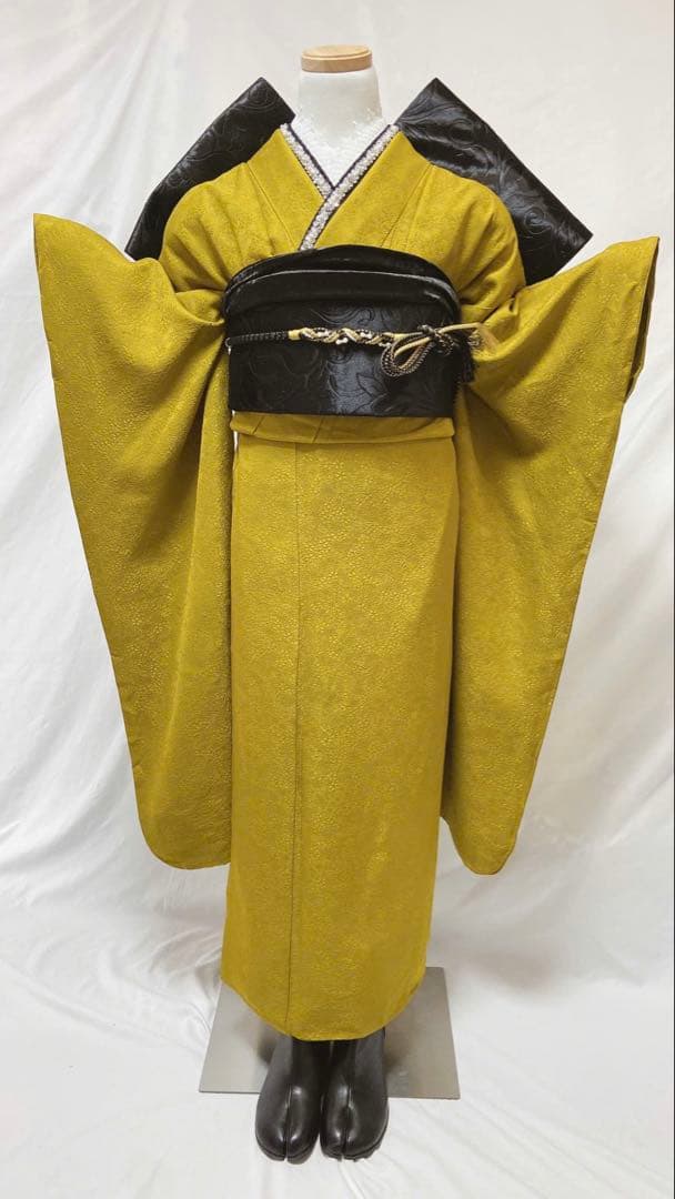 無地振袖　成人式　フルセット　正絹　振袖フルセット 振袖6点セット