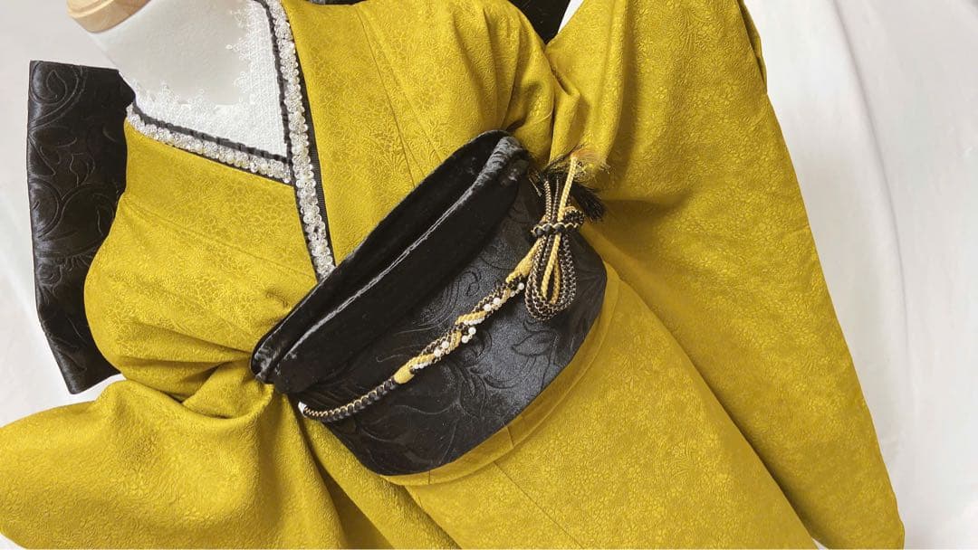 無地振袖　成人式　フルセット　正絹　振袖フルセット 振袖6点セット