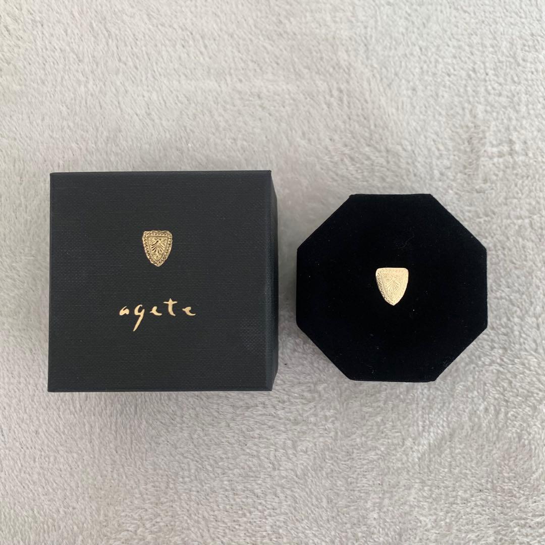 専用　アガット　agate K10 フープピアス