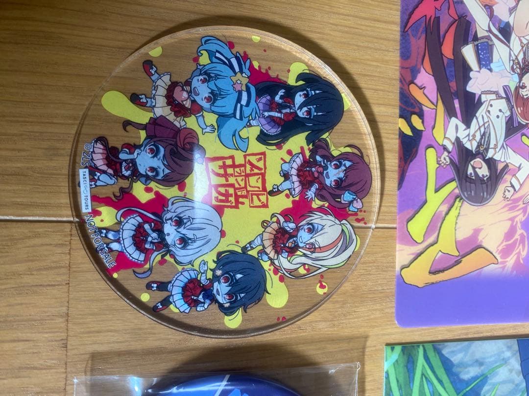 2019バスツアーコースター　アイキャッチミニクリアファイル　ゾンビランドサガ