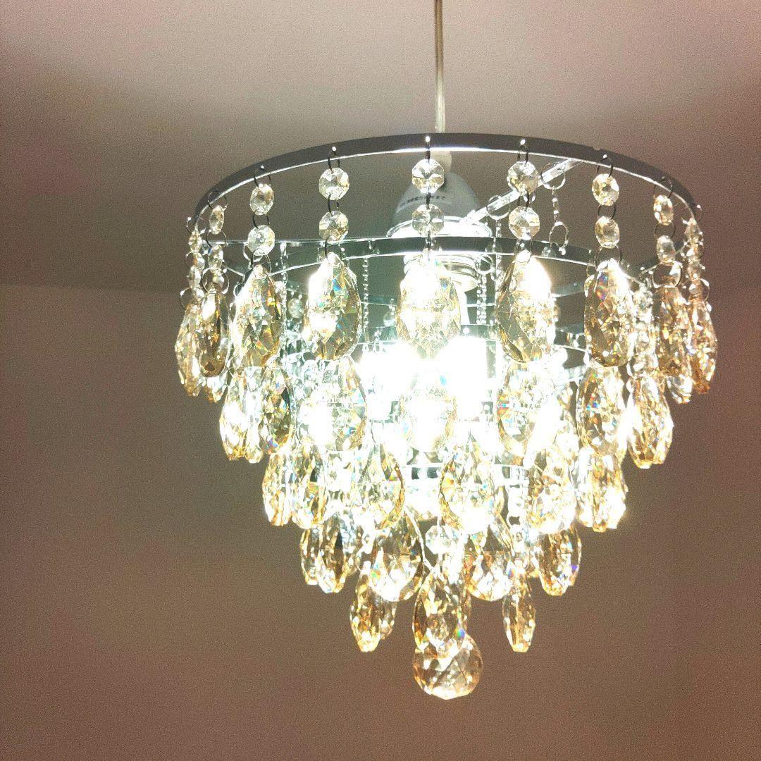新品　シャンデリア　ゴールド　クリスタル　インテリア　天井照明　ペンダントライト