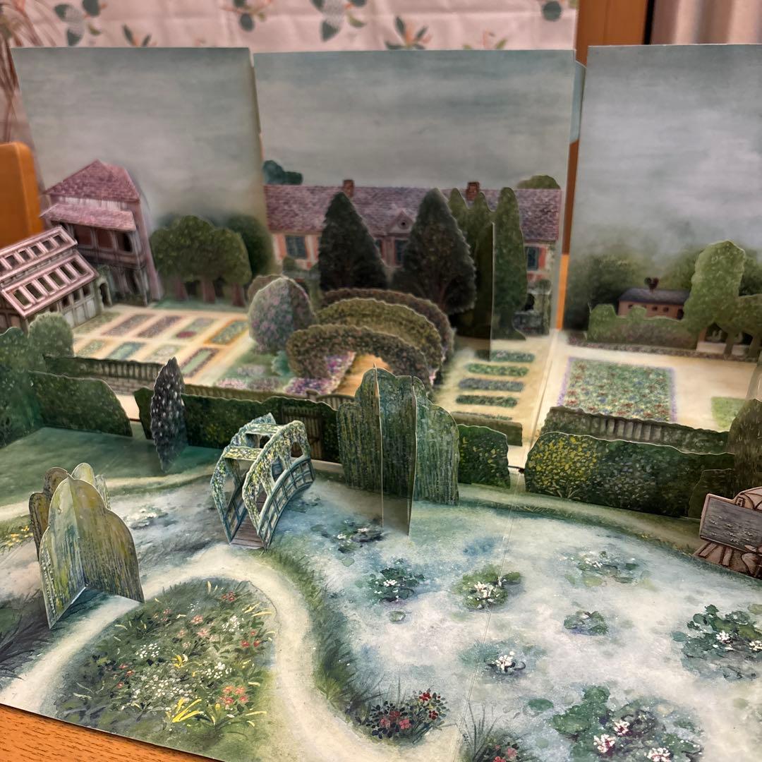 モネ 希少 ジヴェルニー 庭 立体 絵本 大きいMonet's Garden