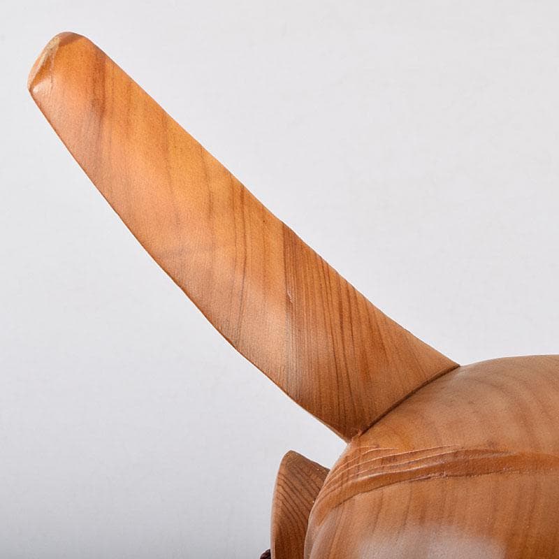 佐藤朱篭斎作　能面　木彫　般若　時代箱付　V　R9283