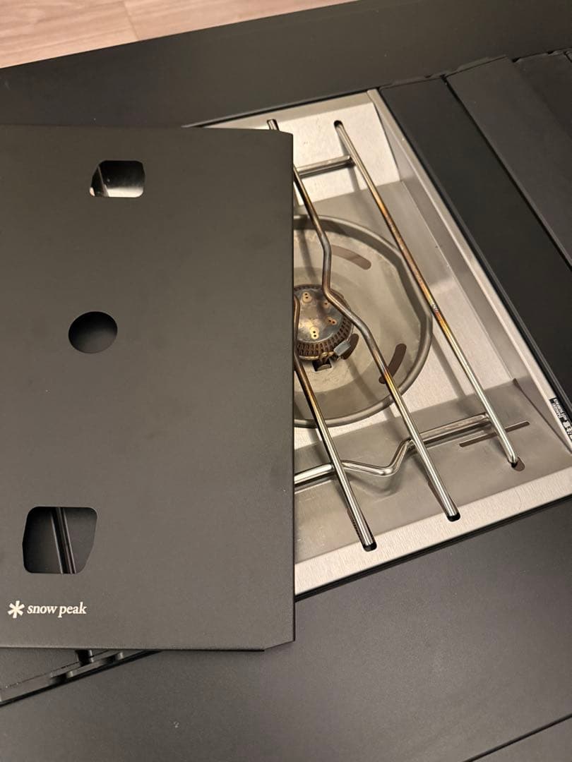 フラットバーナー専用 リッドトレー ブラック 1枚 （ランドネストお詫びの品）