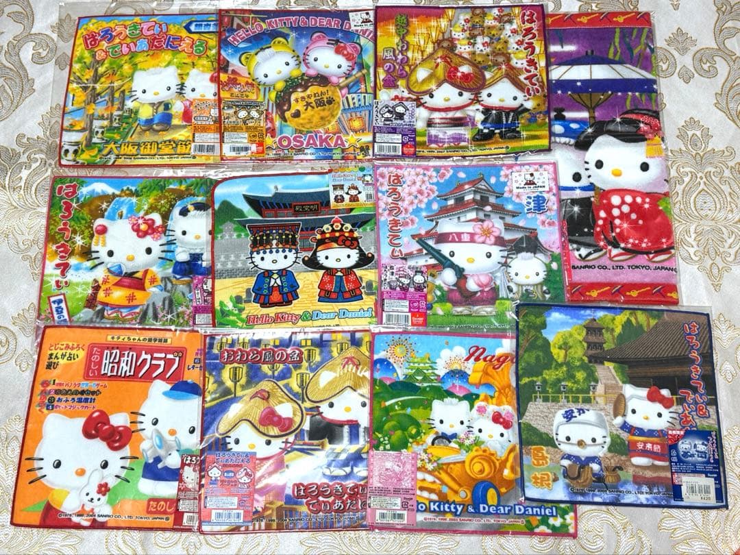 ハローキティ　ご当地限定　プチタオル　キティ&ダニエル　セット　まとめ　⑨