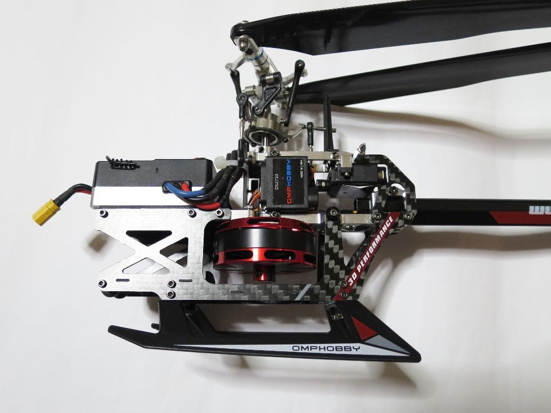 美品 OMPHOBBY M2 EVO Glamor Red レッド エボ ヘリ