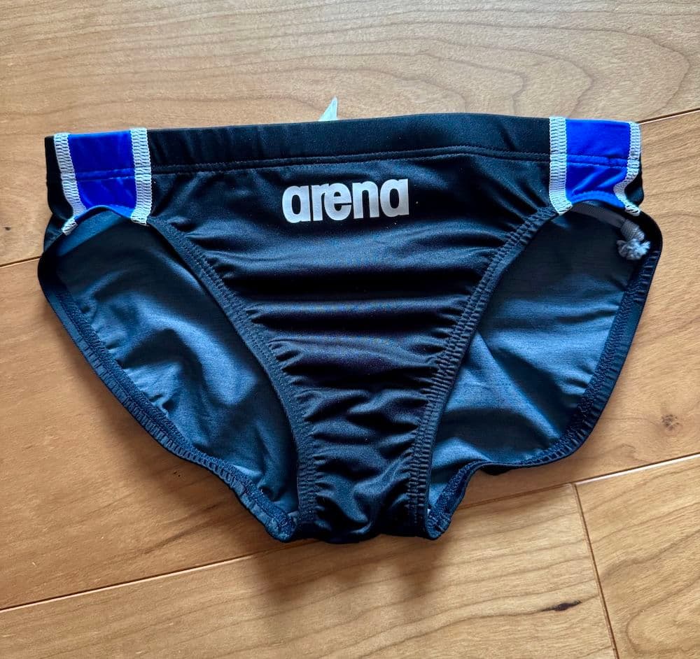 【美品】arena シン・レボリューション NUX　ブラック×ブルー　M　競パン