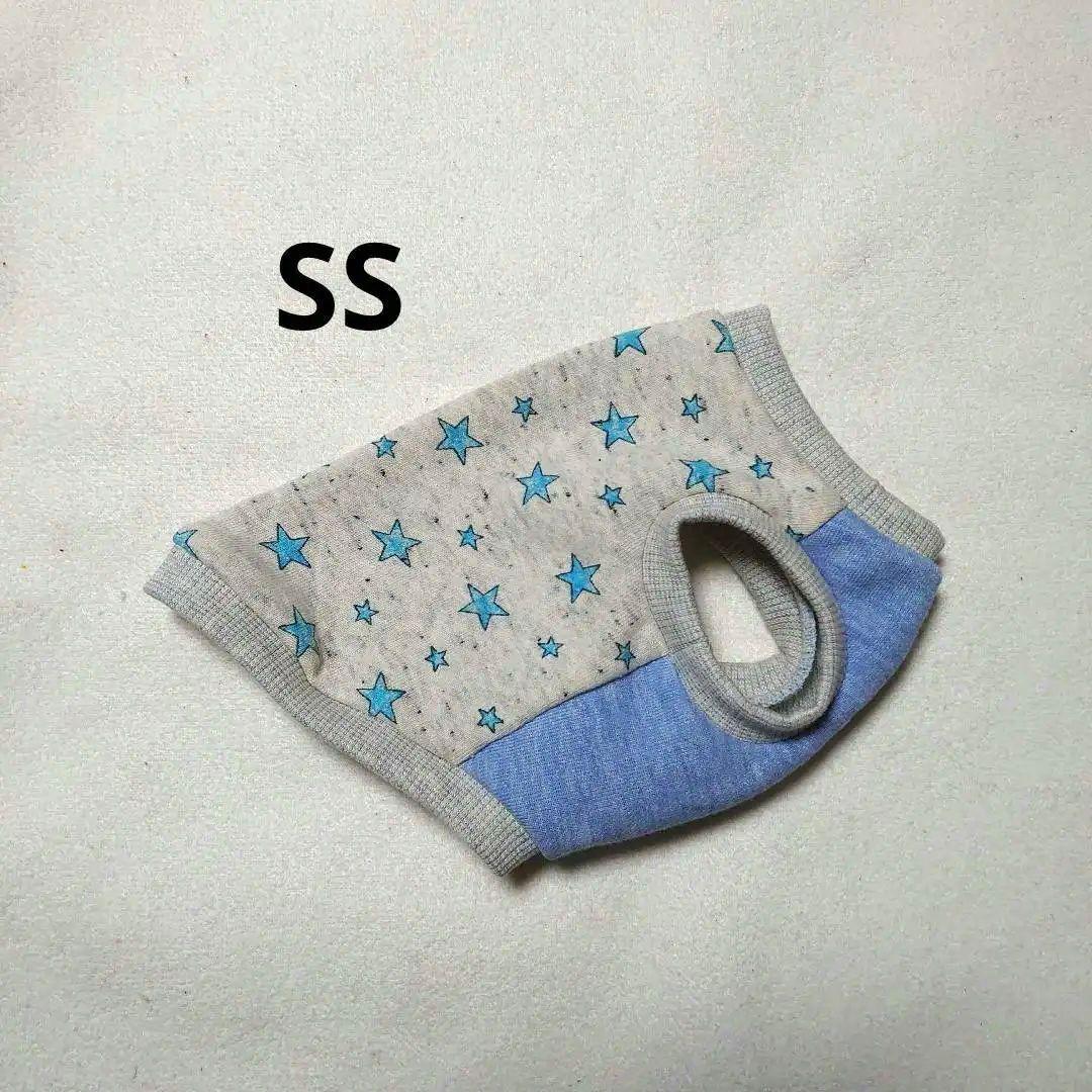 犬服 S わんこの普段着　水色の星