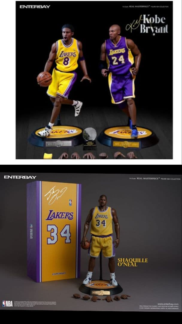 新品未使用　エンターベイ　コービー・ブライアント　シャキール・オニール　セット