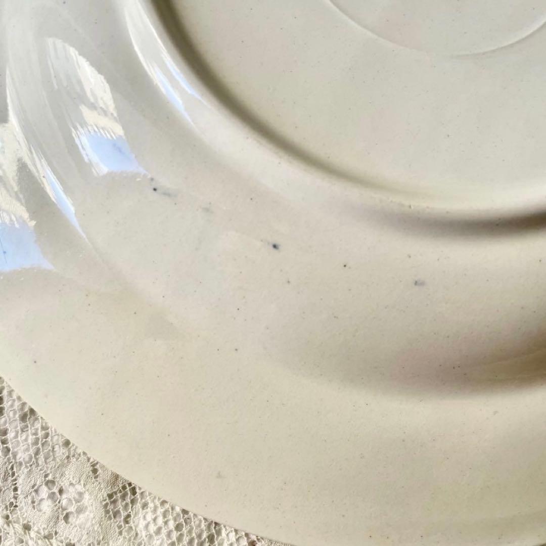 ロンシャンすずらんプレート平皿深皿2枚セット　ミュゲフランスアンティークスズラン