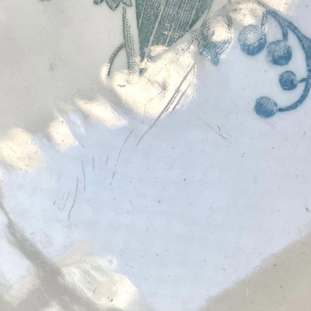 ロンシャンすずらんプレート平皿深皿2枚セット　ミュゲフランスアンティークスズラン