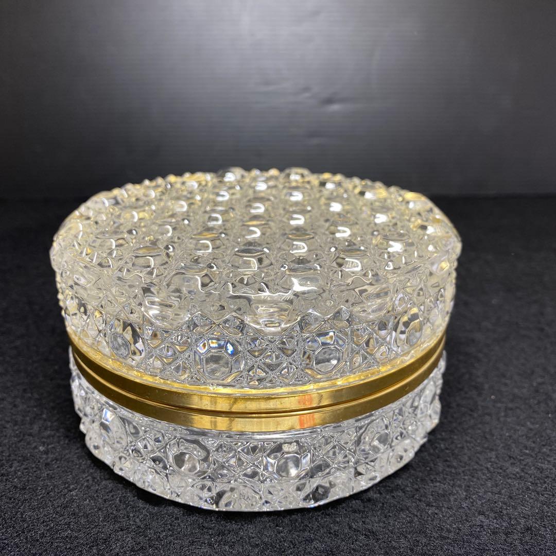 オールドバカラ　ダイヤモンドピエール　蓋物　タサコサ　東里7-1210☆1F