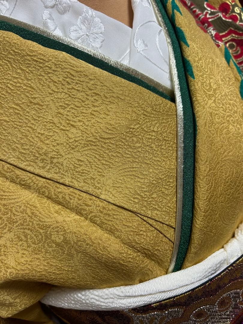 豪華新品西陣織袋帯付き　正絹振袖フルセットお探しの方に！！アースカラー　成人式