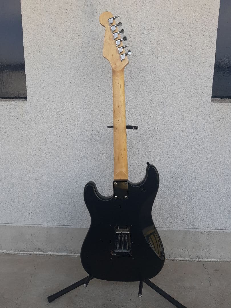 最終値下げ加熱処理ＡＩＹストラトタイプエレキギターSSS黒