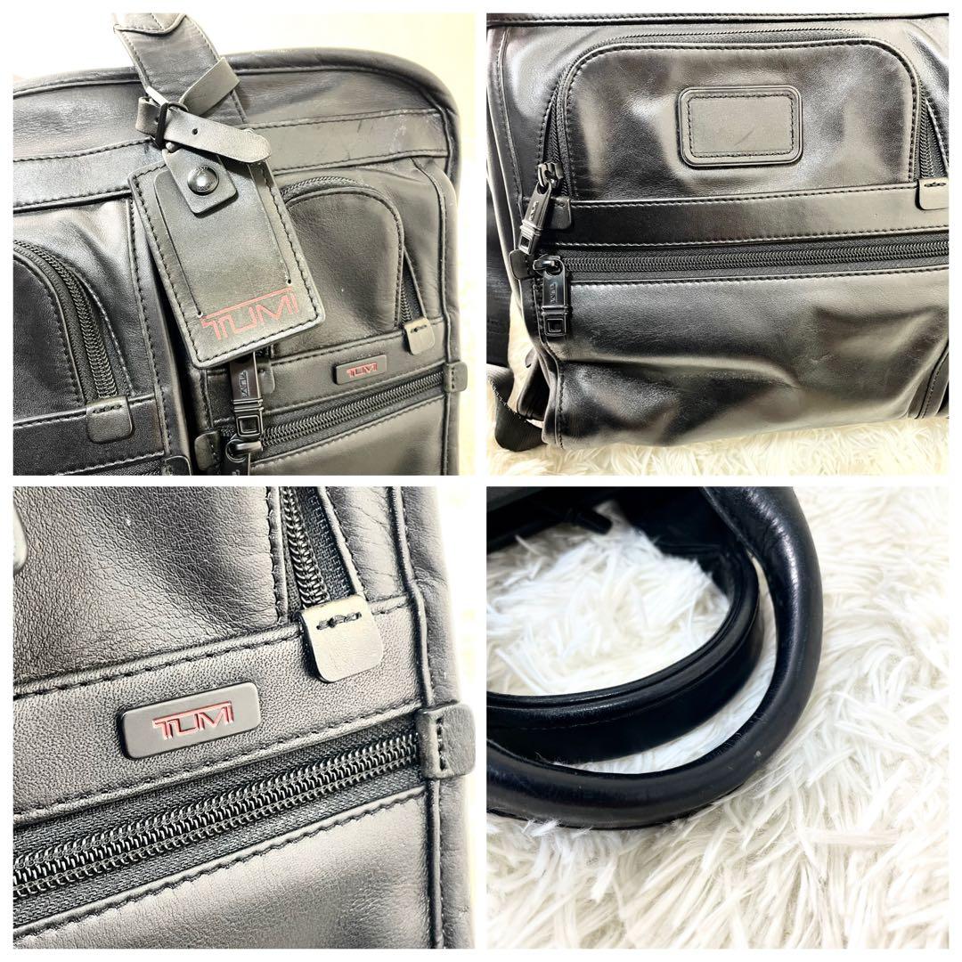 トゥミ TUMI ビジネスバッグ　ショルダーバッグ　オールレザー　ブラック　黒