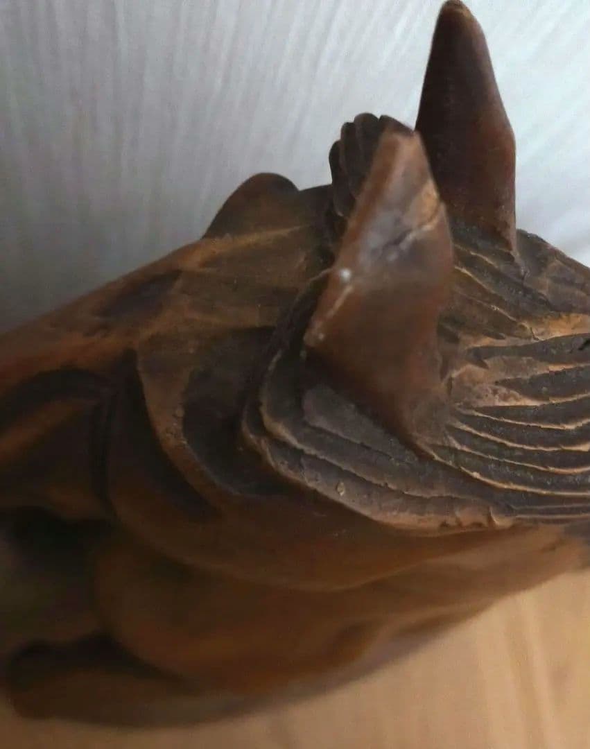 セール中! ❗馬の木彫り　大型　干支　開運縁起物　アンティーク　約55cm