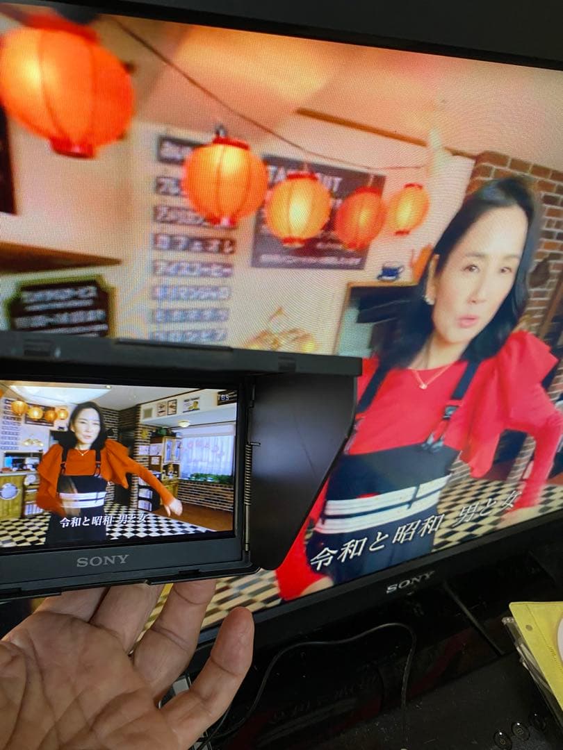 値下げ　しました　オマケ　多数　SONY CLM-V55クリップオンモニター