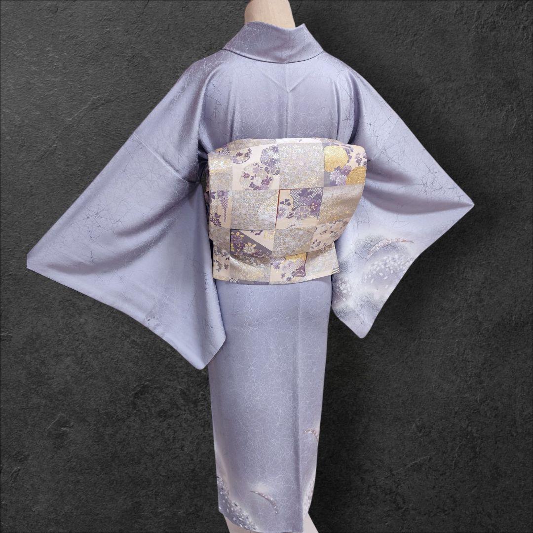 ❰6534❱ フルセット　付け下げ訪問着　袋帯　帯締め　帯揚げ　正絹　着物
