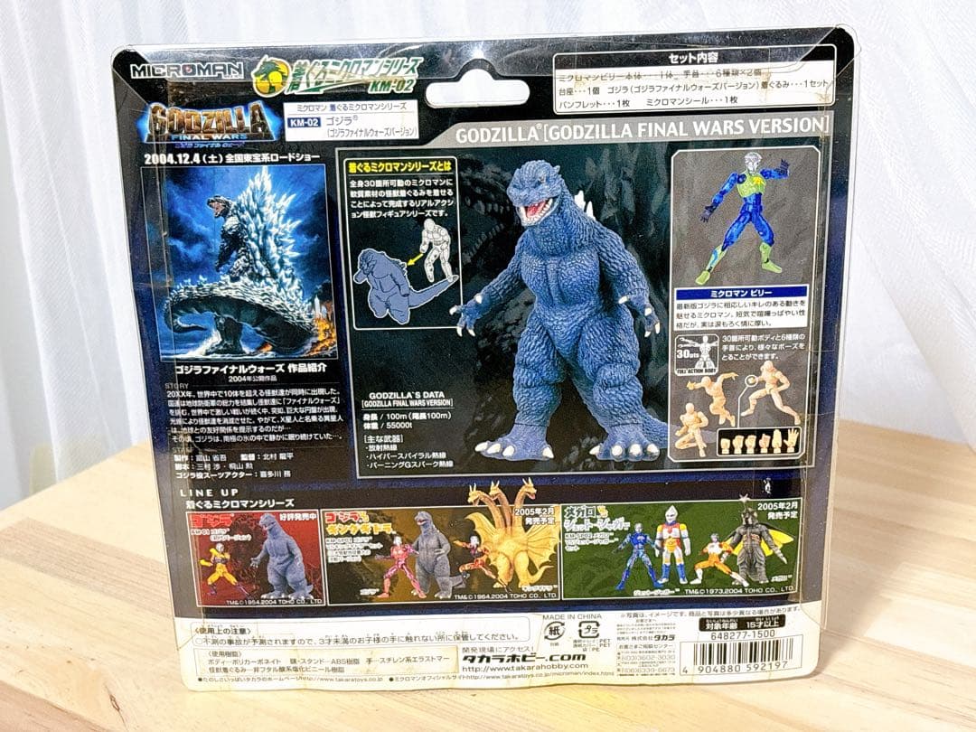 未開封　着ぐるミクロマンシリーズ KM-02 ゴジラファイナルウォーズ