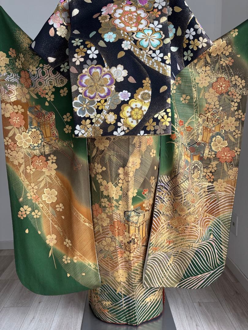 ⭐️特別最終価格❣️８／３１迄　振袖フルセット　正絹　成人式